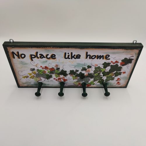 Κρεμάστρα κισσός "NO PLACE LIKE HOME"