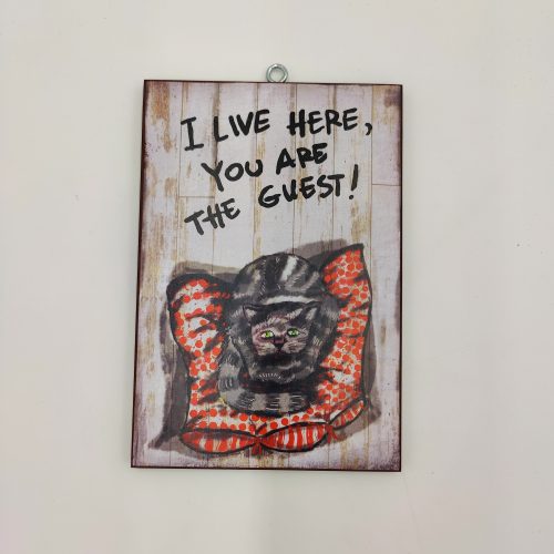 "I leave here you are the guest."