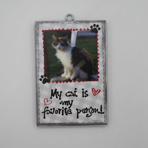 "My cat is my favorite person"-Πρόσθεσε φωτογραφία