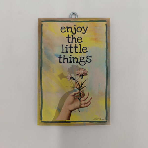 "Enjoy the little things" ΓΚΑΝΤΙ, χεροκάμωτο από το 1978