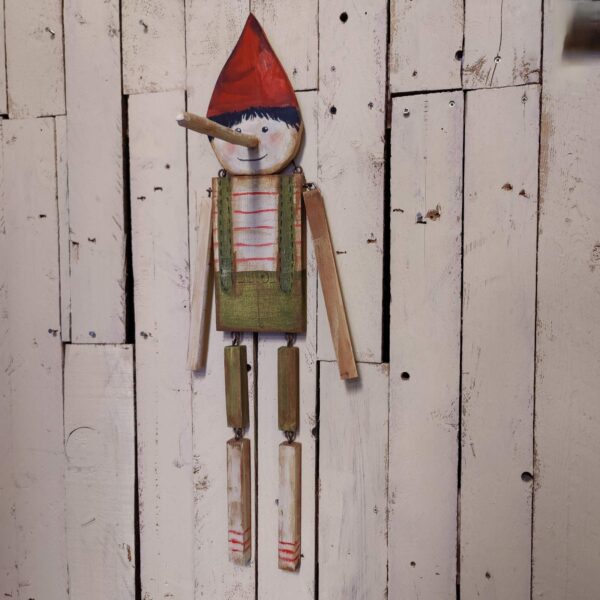 Μαριονέτα ξύλινη ΠΙΝΟΚΙΟ, χεροκάμωτο