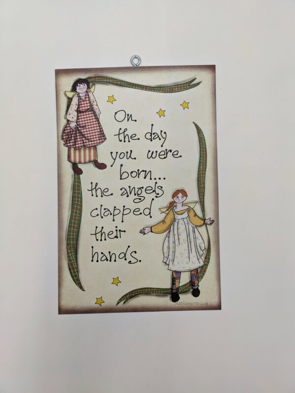 "On the day you were born...", χεροκάμωτο από το 1978, δώρα με ν'οημα