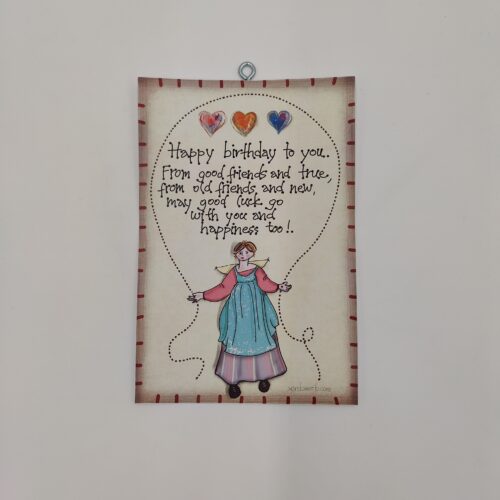 " Happy birthday to..." , χεροκάμωτο από το 1978, δώρα κειμήλια με νόημα