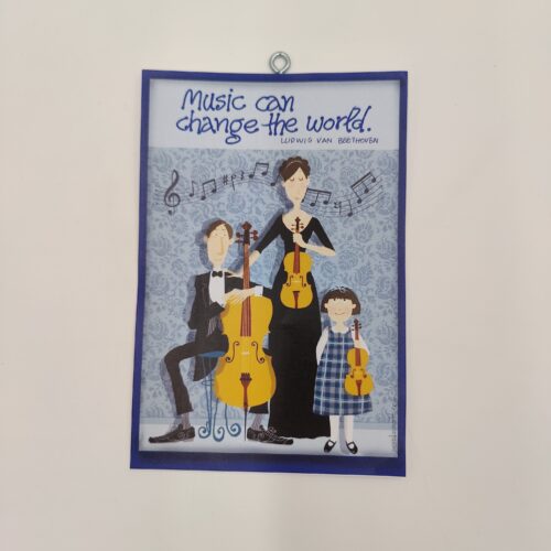 , χεροκάμωτο από το 1978" Music can..." L. VAN BEETHOVEN