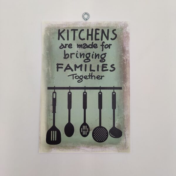 "KITCHENS ARE MADE...", χεροκάμωτο από το 1978, δώρα με νόημα