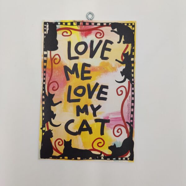 "LOVE ME, LOVE MY CAT", χεροκάμωτο δώρα με νόημα