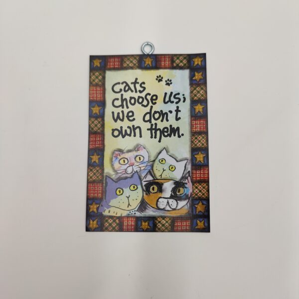 "Cats choose us...", χεροκάμωτο