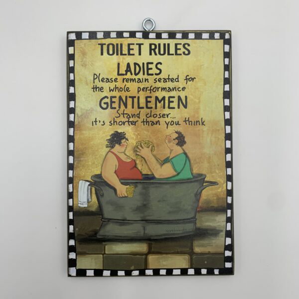 IMG_0685 TOILET RULES ~ ombra/χεροκάμωτο από το 1978
